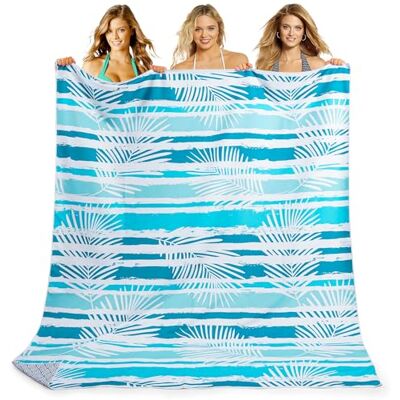 KUOGAS XXL strandlaken 200 x 145 cm, grote sneldrogende microvezel, zandvrij KUOGAS XXL strandlaken 200 x 145 cm, grote sneldrogende microvezel, zandvrij