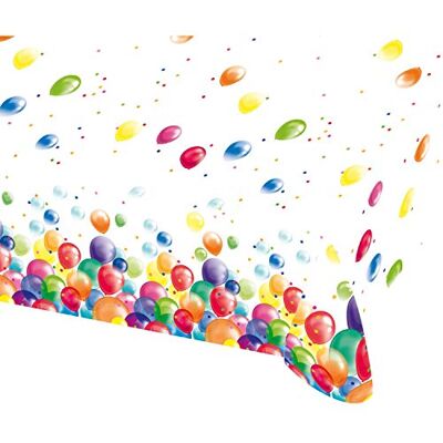 amscan 9900324 Tafelkleed van kunststof, ballonmotief, 1,37 m x 2 m amscan 9900324 Tafelkleed van kunststof, ballonmotief, 1,37 m x 2 m