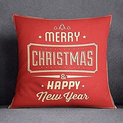 Bonamaison Bonamiason Decoratieve kussenslopen, 45 x 45 cm, decoratieve kussenovertrek, kerstkussensloop, ontworpen en vervaardigd in Turkije Bonamaison Bonamiason Decoratieve kussenslopen, 45 x 45 cm, decoratieve kussenovertrek, kerstkussensloop, ontworpen en vervaardigd in Turkije