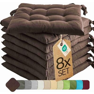 etérea Himmlische Qualität etérea Tuinstoelkussen, 40 x 40 cm, voor buiten, stoelkussen, binnenkussen, 8 kussens, 40 x 40 cm, bruin etérea Himmlische Qualität etérea Tuinstoelkussen, 40 x 40 cm, voor buiten, stoelkussen, binnenkussen, 8 kussens, 40 x 40 cm, bruin