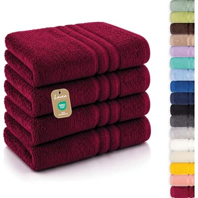 Lavea Serie Elena badstof badkamerlinnen, 100% katoen 100% Coton – Serviettes Main et Essuie-Mains Douces et Absorbantes pour Salle de Bain, Maison, Hôtel et Spa Lavea Serie Elena badstof badkamerlinnen, 100% katoen 100% Coton – Serviettes Main et Essuie-Mains Douces et Absorbantes pour Salle de Bain, Maison, Hôtel et Spa