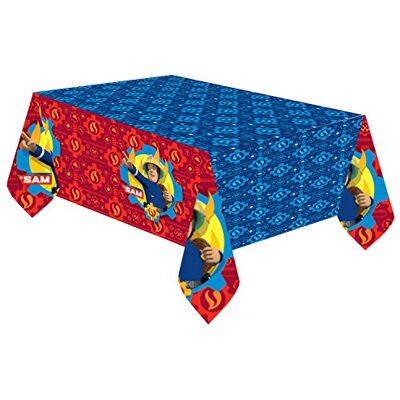 amscan (PKT) Plastic tafelkleed voor kinderen Brandweerman Sam amscan (PKT) Plastic tafelkleed voor kinderen Brandweerman Sam