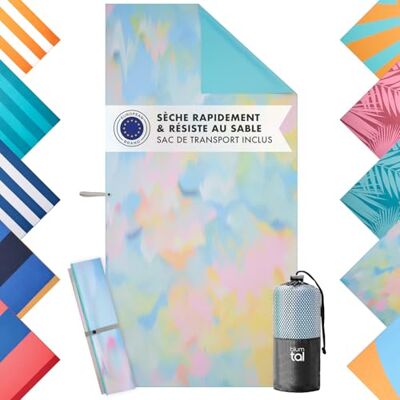 Blumtal Strandhanddoek XXL 90 x 190 cm Compacte microvezel handdoek sneldrogende strandhanddoeken XXL strandlaken sporthanddoek microvezel strandlaken aquarelpatroon Blumtal Strandhanddoek XXL 90 x 190 cm Compacte microvezel handdoek sneldrogende strandhanddoeken XXL strandlaken sporthanddoek microvezel strandlaken aquarelpatroon