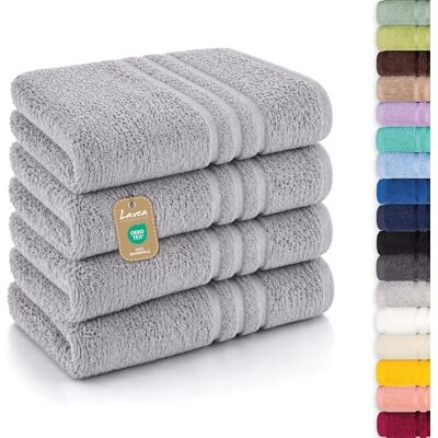 Lavea Serie Elena badstof badkamerlinnen, 100% katoen 100% Coton – Serviettes Main et Essuie-Mains Douces et Absorbantes pour Salle de Bain, Maison, Hôtel et Spa Lavea Serie Elena badstof badkamerlinnen, 100% katoen 100% Coton – Serviettes Main et Essuie-Mains Douces et Absorbantes pour Salle de Bain, Maison, Hôtel et Spa