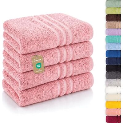 Lavea Serie Elena badstof badkamerlinnen, 100% katoen 100% Coton – Serviettes Main et Essuie-Mains Douces et Absorbantes pour Salle de Bain, Maison, Hôtel et Spa Lavea Serie Elena badstof badkamerlinnen, 100% katoen 100% Coton – Serviettes Main et Essuie-Mains Douces et Absorbantes pour Salle de Bain, Maison, Hôtel et Spa