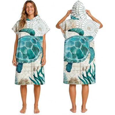Odot Veranderende badjas capuchon, grote strandlaken Hooded Poncho Compact lichtgewicht deken met capuchon voor surfen Zwemmen Wetsuit Volwassen Vrouw & Man (75x110cm, Schildpad), Turtle, Turtle Odot Veranderende badjas capuchon, grote strandlaken Hooded Poncho Compact lichtgewicht deken met capuchon voor surfen Zwemmen Wetsuit Volwassen Vrouw & Man (75x110cm, Schildpad), Turtle, Turtle