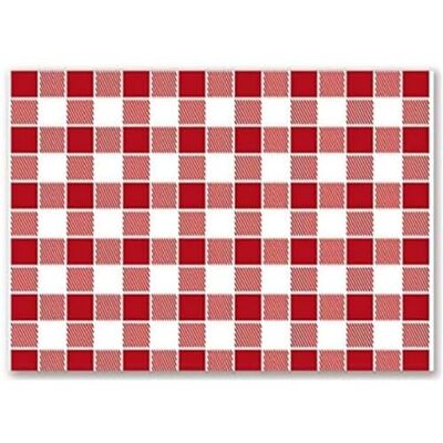 Garcia de Pou Placemats Vichy rood, cellulose, wit, 31 x 43 cm Garcia de Pou Placemats Vichy rood, cellulose, wit, 31 x 43 cm