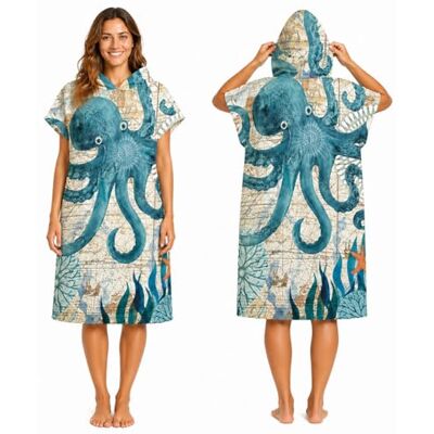 Odot Veranderende badjas capuchon, grote strandlaken Hooded Poncho Compact lichtgewicht deken met capuchon voor surfen Zwemmen Wetsuit Volwassen Vrouw & Man (75x110cm, Octopus), Octopus, Octopus Odot Veranderende badjas capuchon, grote strandlaken Hooded Poncho Compact lichtgewicht deken met capuchon voor surfen Zwemmen Wetsuit Volwassen Vrouw & Man (75x110cm, Octopus), Octopus, Octopus
