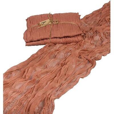 Halbach Seidenbänder Tafelloper breedte 70 cm lengte 300 cm tafelloper afwasbaar bruiloft verjaardag tafeldecoratie tafelkleed dun katoenlook rozenhout Halbach Seidenbänder Tafelloper breedte 70 cm lengte 300 cm tafelloper afwasbaar bruiloft verjaardag tafeldecoratie tafelkleed dun katoenlook rozenhout