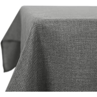 Deconovo Waterafstotend tafelkleed lotuseffect, linnenlook, 130 x 160 cm, grijs Deconovo Waterafstotend tafelkleed lotuseffect, linnenlook, 130 x 160 cm, grijs