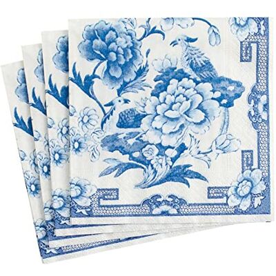 Caspari Servetten, blauw/wit Caspari Servetten, blauw/wit