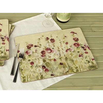 Creative Premium Tops Wine Premium Set van 4 placemats met kurkrug, dicht hout, meerkleurig, grote placemats Creative Premium Tops Wine Premium Set van 4 placemats met kurkrug, dicht hout, meerkleurig, grote placemats