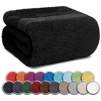 NatureMark Sauna Handdoek, Premium Kwaliteit, 80 x 200 cm, 100% Katoen, Zwart NatureMark Sauna Handdoek, Premium Kwaliteit, 80 x 200 cm, 100% Katoen, Zwart
