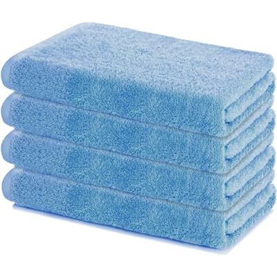 Lavea ® Set van 4 badhanddoeken, 40 x 70 cm, dolfijnblauw 100% katoen – handdoeken, douchehanddoeken en handdoekensets, zacht en zeer absorberend, Oeko-Tex®-gecertificeerd Lavea ® Set van 4 badhanddoeken, 40 x 70 cm, dolfijnblauw 100% katoen – handdoeken, douchehanddoeken en handdoekensets, zacht en zeer absorberend, Oeko-Tex®-gecertificeerd