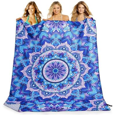 KUOGAS XXL strandlaken 200 x 145 cm, grote sneldrogende microvezel, zandvrij KUOGAS XXL strandlaken 200 x 145 cm, grote sneldrogende microvezel, zandvrij