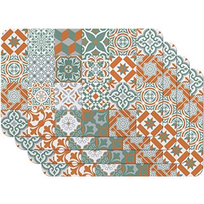 Venilia 59117 Set van 4 placemats Marokkaans motief 45 x 30 cm Venilia 59117 Set van 4 placemats Marokkaans motief 45 x 30 cm