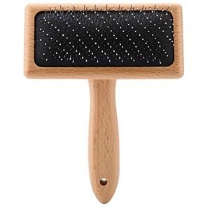 Pssopp Hffheer Hondenborstel van hout, peddel voor huisdieren, ontwarrende borstel en prachtig gereedschap voor honden, katten, lang en kort haar (vierkante kop) Pssopp Hffheer Hondenborstel van hout, peddel voor huisdieren, ontwarrende borstel en prachtig gereedschap voor honden, katten, lang en kort haar (vierkante kop)