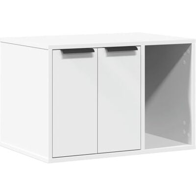 vidaXL Wit technisch hout kattenbak meubel kattenbak behuizing kattenbak kast kattenbak meubel kattenbak kast vidaXL Wit technisch hout kattenbak meubel kattenbak behuizing kattenbak kast kattenbak meubel kattenbak kast
