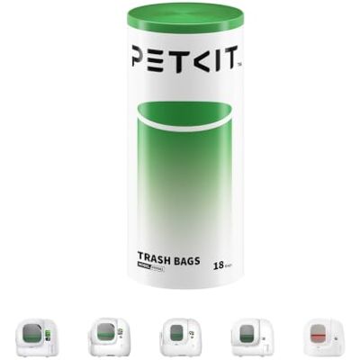 PETKIT Vuilniszak voor katten met trekkoord, automatische vuilniszakken voor PURA MAX 2 en PUROBOT Max Pro 2, katten/honden, krasbestendig, 1 rol x 18 (18 stuks) PETKIT Vuilniszak voor katten met trekkoord, automatische vuilniszakken voor PURA MAX 2 en PUROBOT Max Pro 2, katten/honden, krasbestendig, 1 rol x 18 (18 stuks)