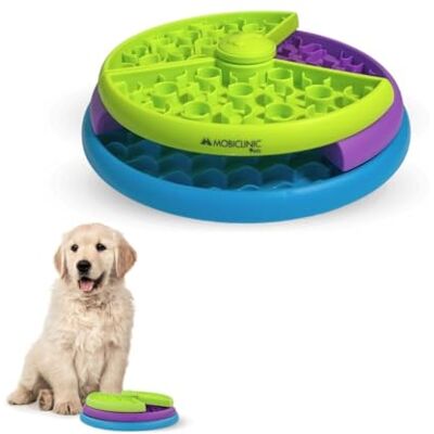 Mobiclinic ® Pets, interactieve hondenbak, Doogy, anti-vraatzucht, 3 roterende niveaus, antislip, 26 x 26 x 7,5 cm, mentale stimulatie, gemakkelijk te reinigen, duurzaam, katten, dieren Mobiclinic ® Pets, interactieve hondenbak, Doogy, anti-vraatzucht, 3 roterende niveaus, antislip, 26 x 26 x 7,5 cm, mentale stimulatie, gemakkelijk te reinigen, duurzaam, katten, dieren