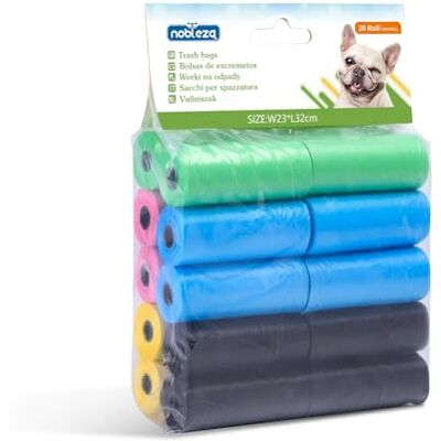 Nobleza 300 count hondenpoepzak Grote huisdierafvalzakken Lekvrije ongeparfumeerde pick-up poepzak 20 rollen Nobleza 300 count hondenpoepzak Grote huisdierafvalzakken Lekvrije ongeparfumeerde pick-up poepzak 20 rollen