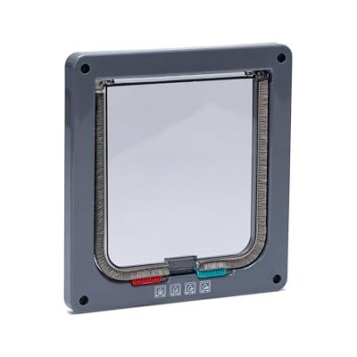Karlie Kattenluik met 4-weg-sluiting, breedte 19,2 cm, hoogte 20 cm, antraciet Karlie Kattenluik met 4-weg-sluiting, breedte 19,2 cm, hoogte 20 cm, antraciet