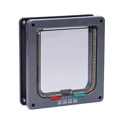 Karlie Kattenluik met 4-weg-sluiting met tunnel, breedte 19,2 cm, hoogte 20 cm, antraciet Karlie Kattenluik met 4-weg-sluiting met tunnel, breedte 19,2 cm, hoogte 20 cm, antraciet