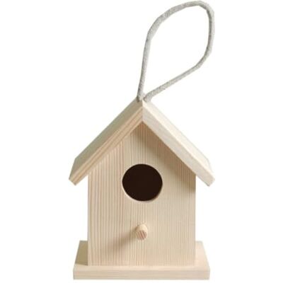 Artemio 10 x 8,5 x 13 cm, nestkast om op te hangen van hout, beige Artemio 10 x 8,5 x 13 cm, nestkast om op te hangen van hout, beige