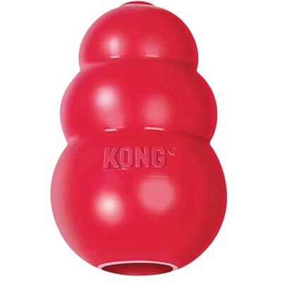 KONG Classic hondenspeelgoed, robuust natuurlijk rubber, kauwen, jagen, apporteren, voor grote honden KONG Classic hondenspeelgoed, robuust natuurlijk rubber, kauwen, jagen, apporteren, voor grote honden