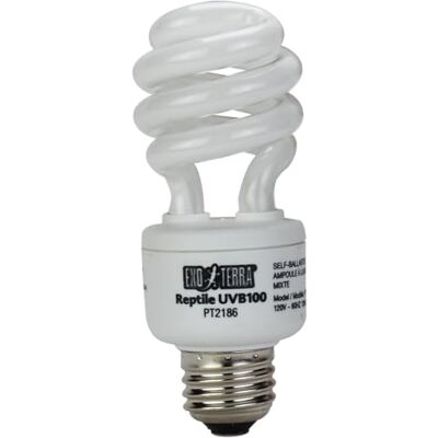 Exo Terra EXOTERRA 220.1870 TL-lamp voor reptielen UVB 100 13W E27 Exo Terra EXOTERRA 220.1870 TL-lamp voor reptielen UVB 100 13W E27
