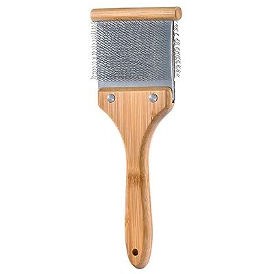 ARTERO Bella dubbele flexibele hondenkaart, maat M, bamboe handvat beide zijden, ontwart en rekt de vacht, hoofd volgt het lichaam, ook voor katten ARTERO Bella dubbele flexibele hondenkaart, maat M, bamboe handvat beide zijden, ontwart en rekt de vacht, hoofd volgt het lichaam, ook voor katten