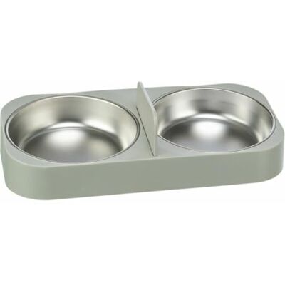 TRIXIE voederstation voor huisdieren, wit, roestvrij staal, kunststof, 500 ml, 32 x 5 x 16 cm, merk: , EAN: 4011905243481 TRIXIE voederstation voor huisdieren, wit, roestvrij staal, kunststof, 500 ml, 32 x 5 x 16 cm, merk: , EAN: 4011905243481