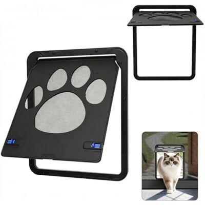 Enjoying Vliegengaas voor katten en kleine honden, magnetisch, automatische sluiting, hordeur voor kleine dieren, gebruik voor schuifdeuren voor ramen, afsluitbaar Enjoying Vliegengaas voor katten en kleine honden, magnetisch, automatische sluiting, hordeur voor kleine dieren, gebruik voor schuifdeuren voor ramen, afsluitbaar