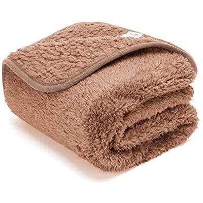 Nobleza Huisdier Deken Zachte Warme Hondendeken Wasbare Fleece Kattendeken Geschikt voor Kleine Middelgrote Hond Puppy Katten Huisdier Bruin 120 * 100 cm Nobleza Huisdier Deken Zachte Warme Hondendeken Wasbare Fleece Kattendeken Geschikt voor Kleine Middelgrote Hond Puppy Katten Huisdier Bruin 120 * 100 cm