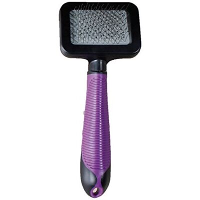 Karlie Universele borstel met handvat voor katten, violet/zwart Karlie Universele borstel met handvat voor katten, violet/zwart