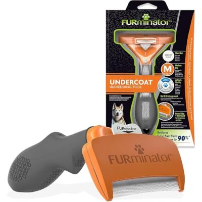 Furminator premium borstelgereedschap voor middelgrote en kortharige honden verwijdert 99% van de dode haren 1-klik reiniging professioneel aanbevolen Bisfenol A vrij, zwart Furminator premium borstelgereedschap voor middelgrote en kortharige honden verwijdert 99% van de dode haren 1-klik reiniging professioneel aanbevolen Bisfenol A vrij, zwart