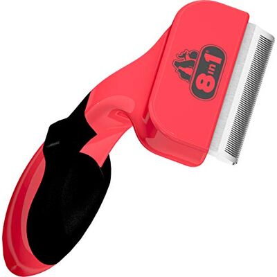 8in1 Spazzola perfecte jas met ergonomische manico per cani medi 8in1 Spazzola perfecte jas met ergonomische manico per cani medi