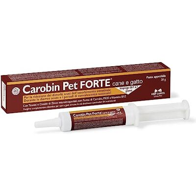 NBF Lanes Carobin Pet Forte Hond Kat, Smakelijke Pasta 30 g, Vermindering van acute darmaandoeningen, acute diarree, convalescentie NBF Lanes Carobin Pet Forte Hond Kat, Smakelijke Pasta 30 g, Vermindering van acute darmaandoeningen, acute diarree, convalescentie