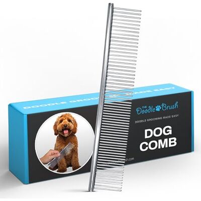 The Doodle Brush Hondenverzorgingskam, metaalkam, voor honden, goudkleurig, pudel kam, doodle-hondenverzorgingskam, geschikt voor poedels, labradoodle, cockapoo en goudgeel, verzorgingsproducten voor vervulling The Doodle Brush Hondenverzorgingskam, metaalkam, voor honden, goudkleurig, pudel kam, doodle-hondenverzorgingskam, geschikt voor poedels, labradoodle, cockapoo en goudgeel, verzorgingsproducten voor vervulling