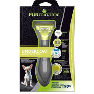 Furminator preimium borstelgereedschap voor zeer kleine honden met kort haar verwijdert 90% van het dode haar 1 klik reiniging aanbevolen door professionals Bisfenol A vrij Furminator preimium borstelgereedschap voor zeer kleine honden met kort haar verwijdert 90% van het dode haar 1 klik reiniging aanbevolen door professionals Bisfenol A vrij