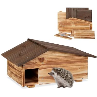 Relaxdays Hedgehog Hout Hedgehog Hotel met Vloer 2 Slaapkamers Egel Winter Zitplaats Hedgehog Tuin 24x46x33.5cm Hedgehog Hotel Bruin Relaxdays Hedgehog Hout Hedgehog Hotel met Vloer 2 Slaapkamers Egel Winter Zitplaats Hedgehog Tuin 24x46x33.5cm Hedgehog Hotel Bruin