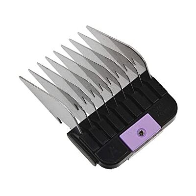Wahl Geleidingskam om vast te klikken, roestvrij staal, nr. 6, 19 mm Geschikt voor: Maxgo, 50+, 50, 45, KM Supera, KM10+, KM2+, KMC+, KM Cordless, Avalon (uitzondering: brede mesjes) Wahl Geleidingskam om vast te klikken, roestvrij staal, nr. 6, 19 mm Geschikt voor: Maxgo, 50+, 50, 45, KM Supera, KM10+, KM2+, KMC+, KM Cordless, Avalon (uitzondering: brede mesjes)