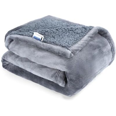Nobleza Waterdichte deken voor honden, XL, 152 x 127 cm, knuffelzacht, deken voor huisdieren, voor honden en katten, machinewasbaar, omkeerbaar, bescherming voor bank, bed, grijs Nobleza Waterdichte deken voor honden, XL, 152 x 127 cm, knuffelzacht, deken voor huisdieren, voor honden en katten, machinewasbaar, omkeerbaar, bescherming voor bank, bed, grijs