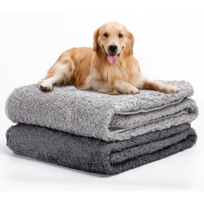 Nobleza 2 x zachte pluche deken voor honden, katten, wasbaar, voor honden, katten, konijnen en andere huisdieren, fleecedeken, donkergrijs en lichtgrijs, 120 x 100 cm Nobleza 2 x zachte pluche deken voor honden, katten, wasbaar, voor honden, katten, konijnen en andere huisdieren, fleecedeken, donkergrijs en lichtgrijs, 120 x 100 cm