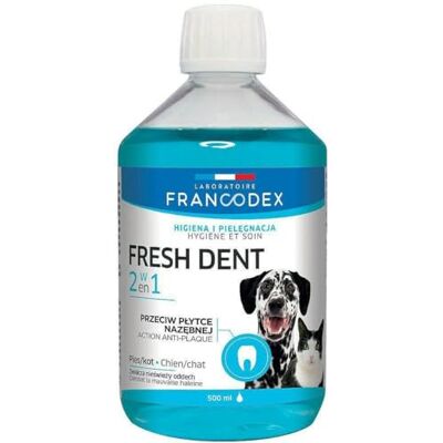 Francodex Mondspoeling Fresh Tand 500 ml Kat Hond Francodex Mondspoeling Fresh Tand 500 ml Kat Hond