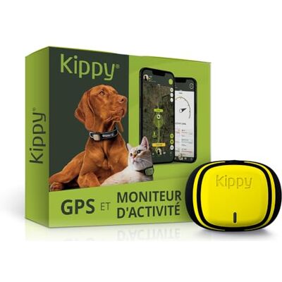 KIPPY EVO De nieuwe GPS-tracker Halsband en Activiteitentracker voor Honden en Katten, 38 gr, Waterdicht, 10 dagen Batterij, Lemon Geel KIPPY EVO De nieuwe GPS-tracker Halsband en Activiteitentracker voor Honden en Katten, 38 gr, Waterdicht, 10 dagen Batterij, Lemon Geel