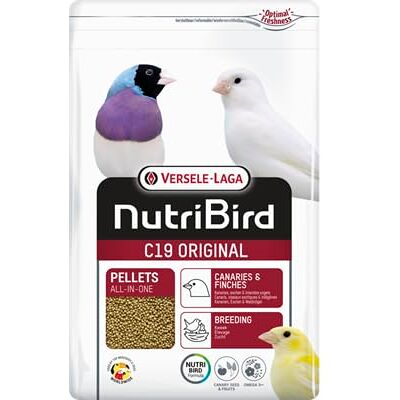 Versele-Laga C19 Original 3 kg kweekvoer voor kanaries, exotische vogels en bosvogels op basis van geselecteerde granen, vruchten en 50% kanariezaden geëxtrudeerd granulaat Versele-Laga C19 Original 3 kg kweekvoer voor kanaries, exotische vogels en bosvogels op basis van geselecteerde granen, vruchten en 50% kanariezaden geëxtrudeerd granulaat