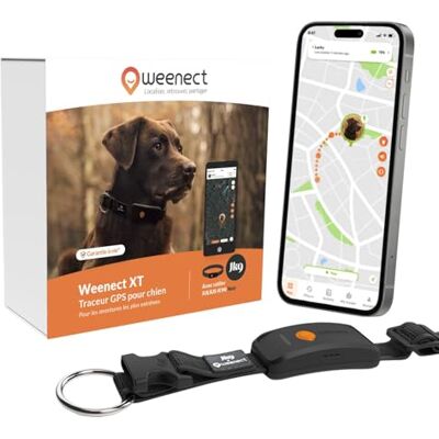 Weenect XT-hond NIEUWE GPS-halsband voor honden XL-antenne waterdicht geïntegreerde zeer sterke halsband Julius-K9 werkt met abonnement levenslange garantie Weenect XT-hond NIEUWE GPS-halsband voor honden XL-antenne waterdicht geïntegreerde zeer sterke halsband Julius-K9 werkt met abonnement levenslange garantie