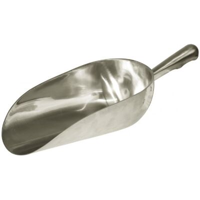 Kerbl Afgeronde aluminium doseerschep voor paarden, 1600 g Kerbl Afgeronde aluminium doseerschep voor paarden, 1600 g