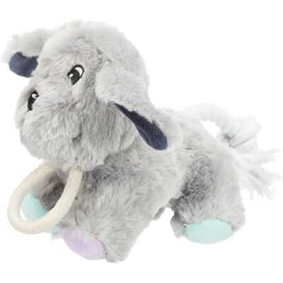 TRIXIE Hondenspeelgoed Junior pluche hond met touw zacht pluche hondenspeelgoed voor puppy's en kleine honden trekspeelgoed & robuust rapport met touw, 24 cm TRIXIE Hondenspeelgoed Junior pluche hond met touw zacht pluche hondenspeelgoed voor puppy's en kleine honden trekspeelgoed & robuust rapport met touw, 24 cm